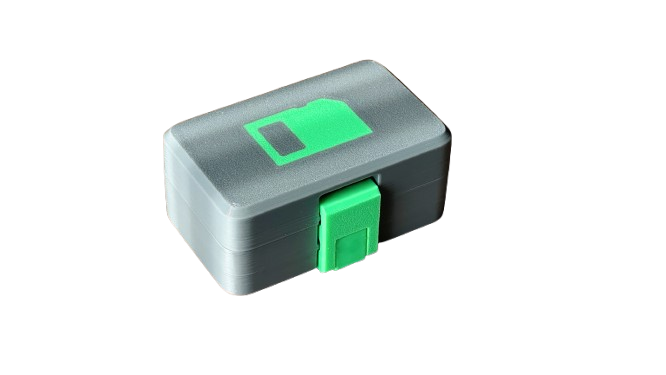 Multi-Slot Memory Card Storage Case with Secure Lock & Organizer Tray