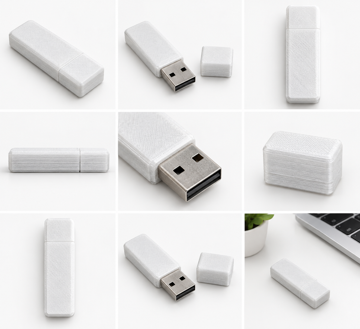 USB housing with USB connector cover