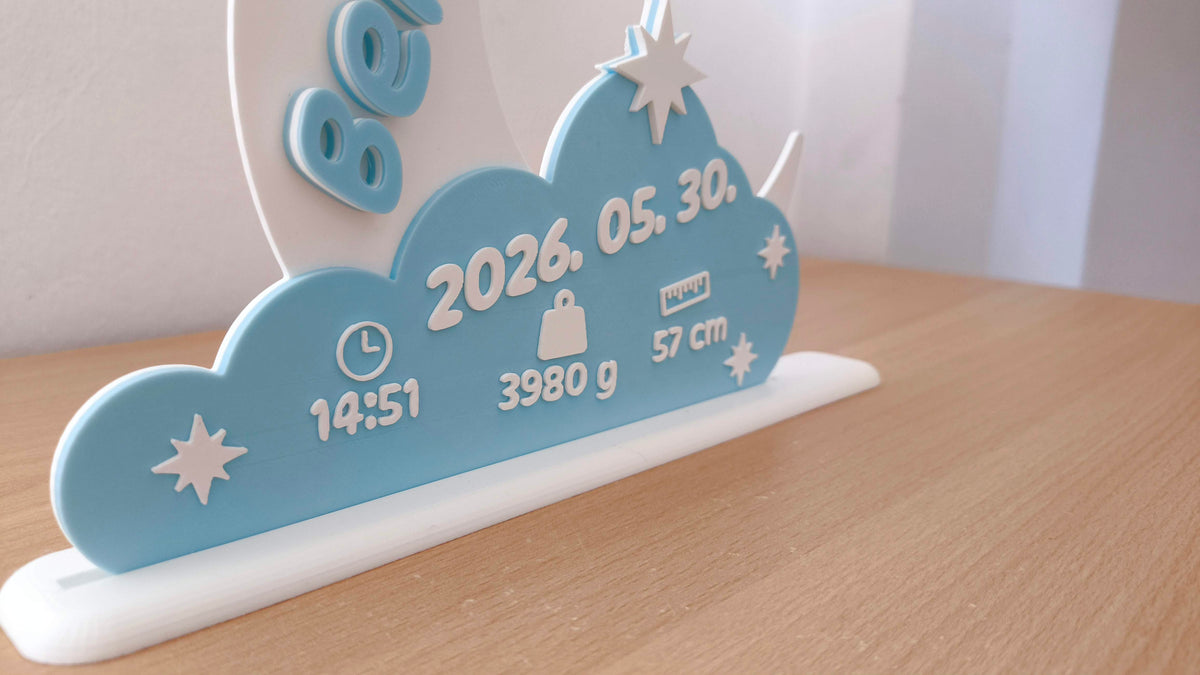 Personalized Newborn Birth Announcement Plaque