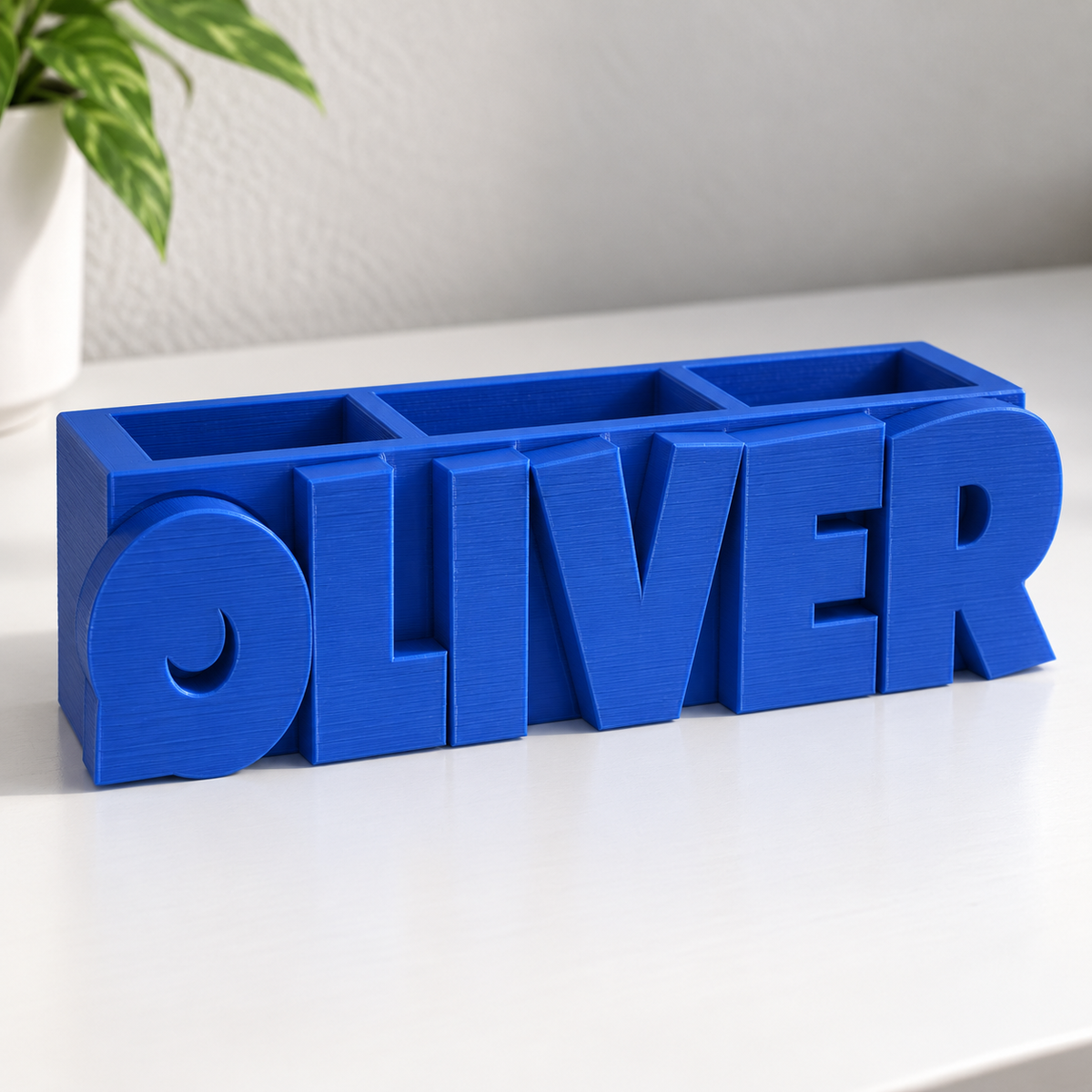 Custom Name Pen Holder Personalized Desk Organizer