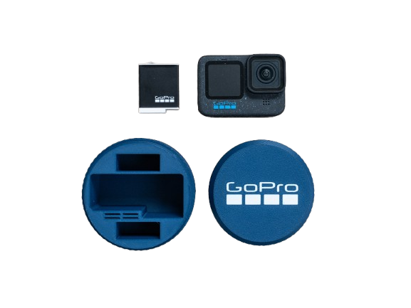 GoPro Case + Battery's + MicroSD