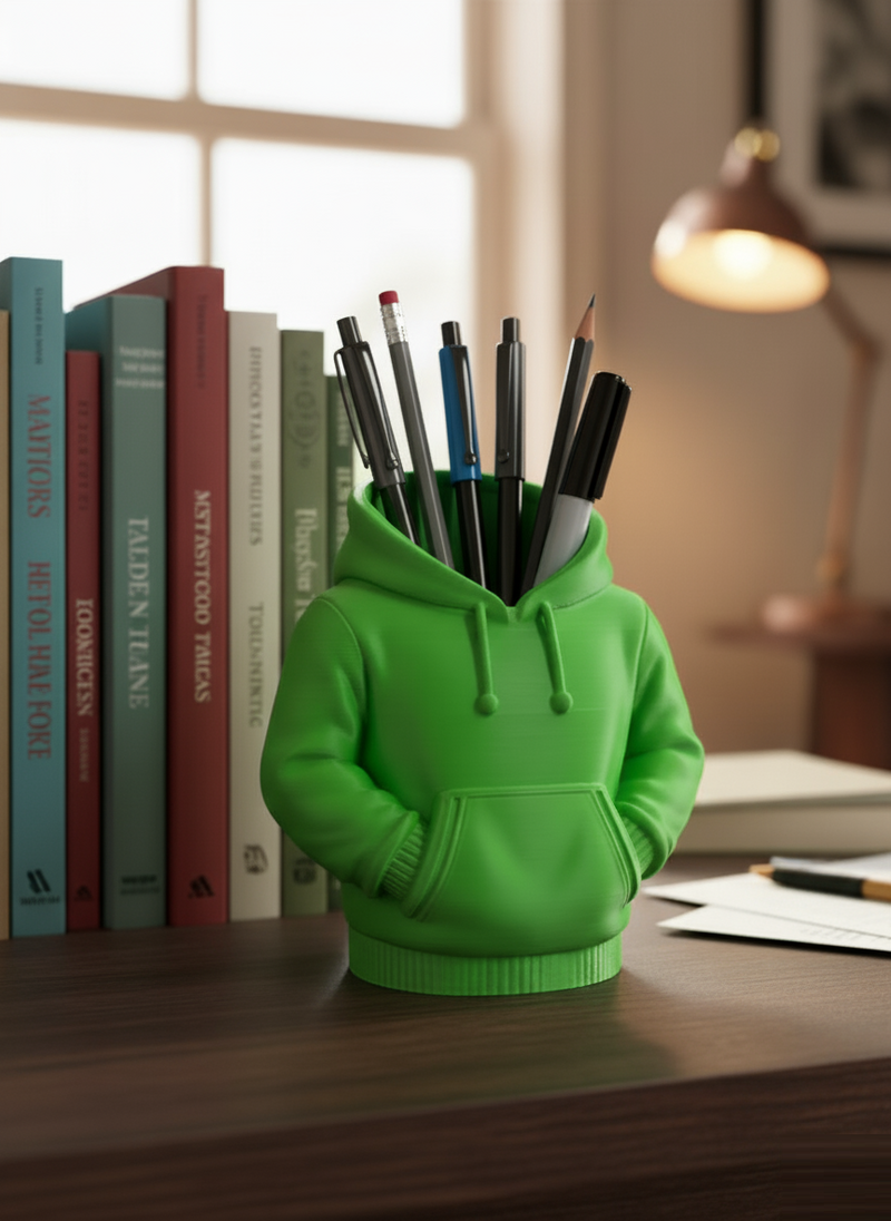 Hoodie Desk Organiser Pen Pot