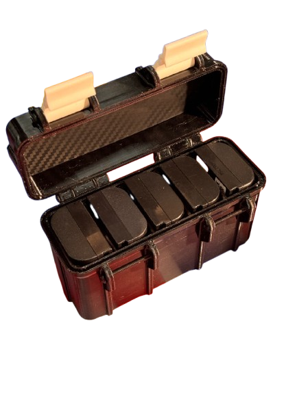 Canon LPE6 Hard Case / Storage (5 x Batteries) Durable Multi-Compartment Storage Case