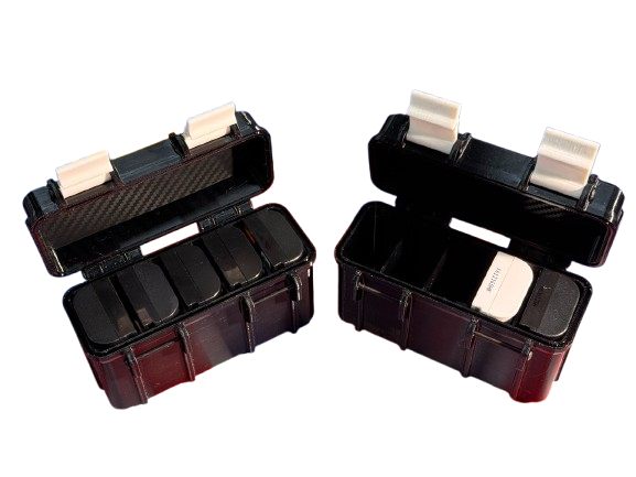 Canon LPE6 Hard Case / Storage (5 x Batteries) Durable Multi-Compartment Storage Case