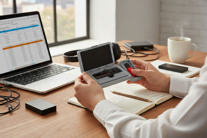 Plain USB Flash Drive Case